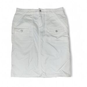 Chaps Women's White Skirt SZ 10